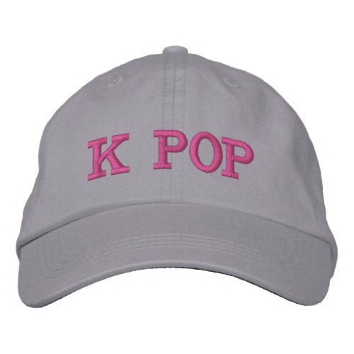 K pop embroidered baseball cap