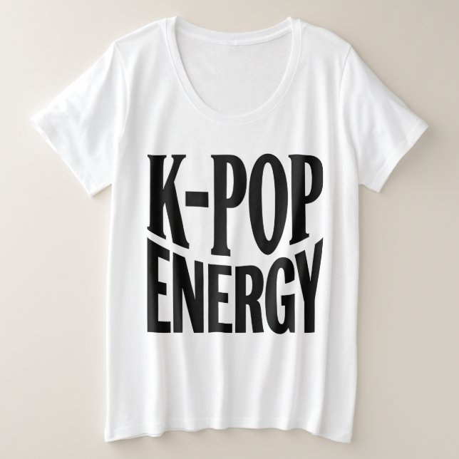 K-POP Energy Bold Statement Tee (Design Front)