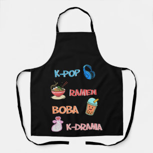 K-Pop Fashion for Fans of korean K-Drama & K-Pop Apron