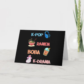 K-Pop Fashion for Fans of korean K-Drama & K-Pop Card