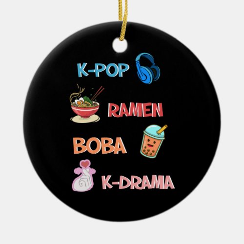 K_Pop Fashion for Fans of korean K_Drama  K_Pop Ceramic Ornament