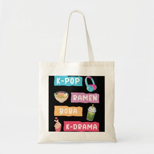 K_Pop Fashion for Fans of korean K_Drama  K_Pop M Tote Bag