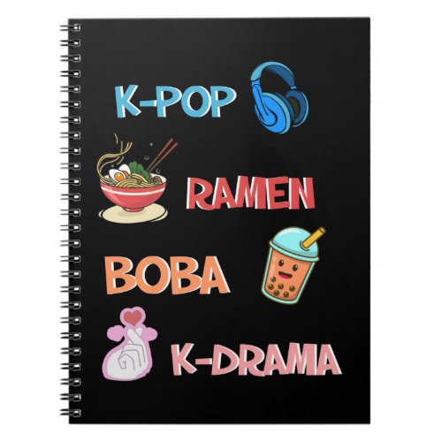 K_Pop Fashion for Fans of korean K_Drama  K_Pop Notebook