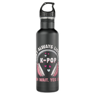 K-Pop Fashion for Fans of korean K-Drama & Merchan Stainless Steel Water Bottle