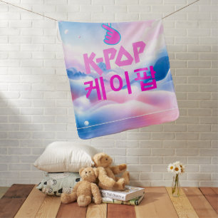 K-Pop Finger Heart: Show Your Love Baby Blanket