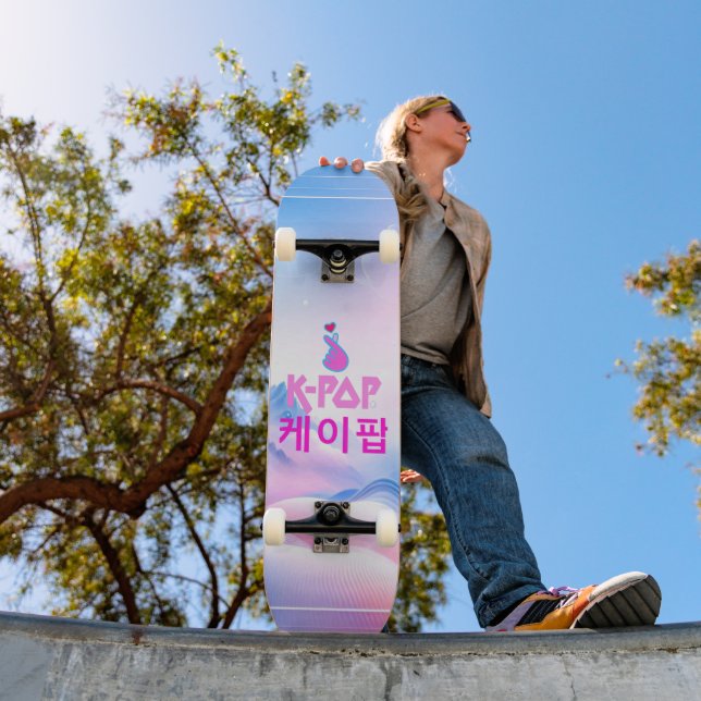 K-Pop Finger Heart: Show Your Love Skateboard (Outdoor 1)
