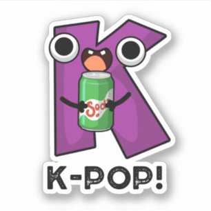 K-Pop Funny Music Soda Pop Pun Sticker