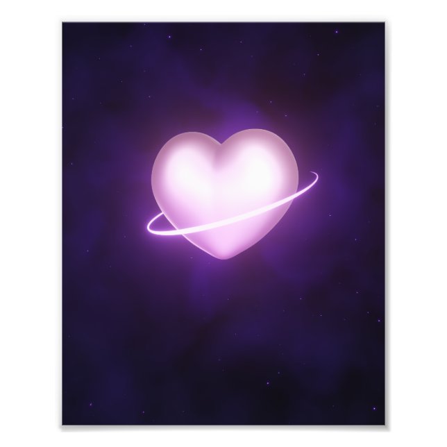 K-Pop Galaxy Heart Photo Print (Front)