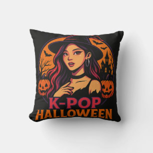 k-pop halloween pillow