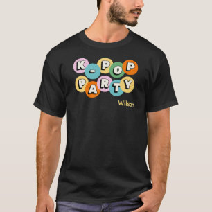 K-pop korean pop party theme custom name T-Shirt