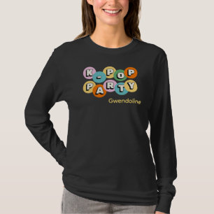 K-pop korean pop party theme custom name T-Shirt