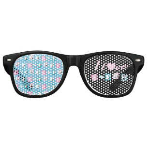 K-pop love korean music fan black pink blue retro sunglasses