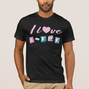 K-pop love korean music fan black pink blue T-Shirt