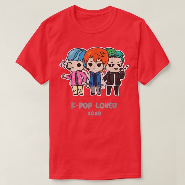 K-Pop Lover Kpop Teen Boys Gift For Girls Merch  T-Shirt (Design Front)