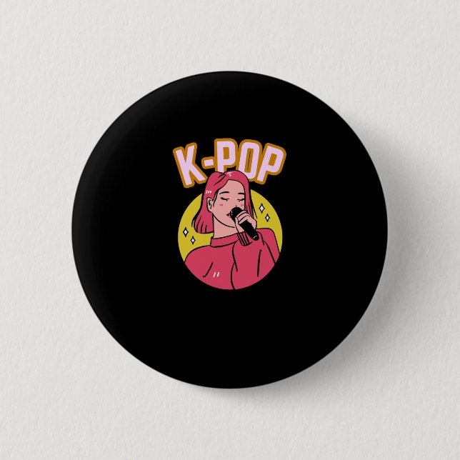 K-Pop Music Button (Front)
