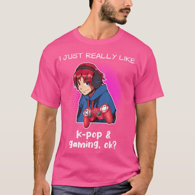 K-Pop Music Shirt Gaming Video Gaming Gamer Korean (Front)