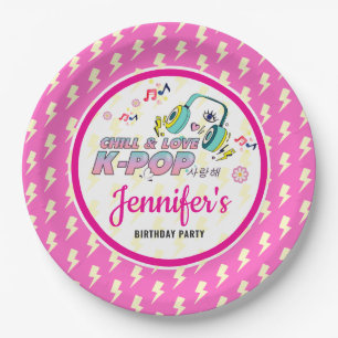 K-Pop Music Star Korean Pop Theme Birthday Party Paper Plates