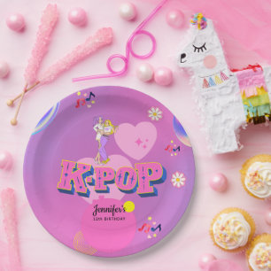 K-Pop Music Star Korean Pop Theme Birthday Party Paper Plates