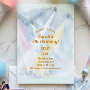 K Pop Preteen Birthday Invitation