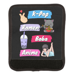 K-Pop, Ramen, Boba and Anime Pop Culture Fan     Luggage Handle Wrap