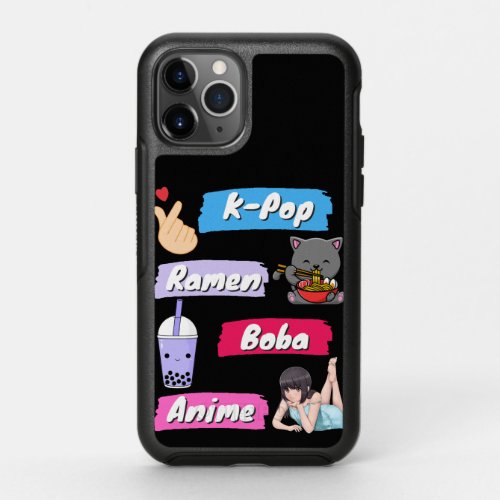 K_Pop Ramen Boba and Anime Pop Culture Fan    OtterBox Symmetry iPhone 11 Pro Case
