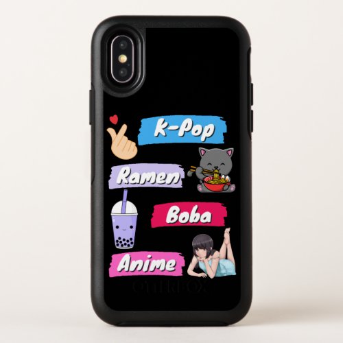 K_Pop Ramen Boba and Anime Pop Culture Fan     OtterBox Symmetry iPhone XS Case