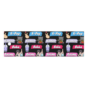 K-Pop, Ramen, Boba and Anime Pop Culture Fan Ruler