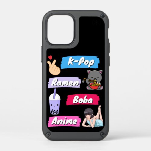 K_Pop Ramen Boba and Anime Pop Culture Fan  Speck iPhone 12 Mini Case