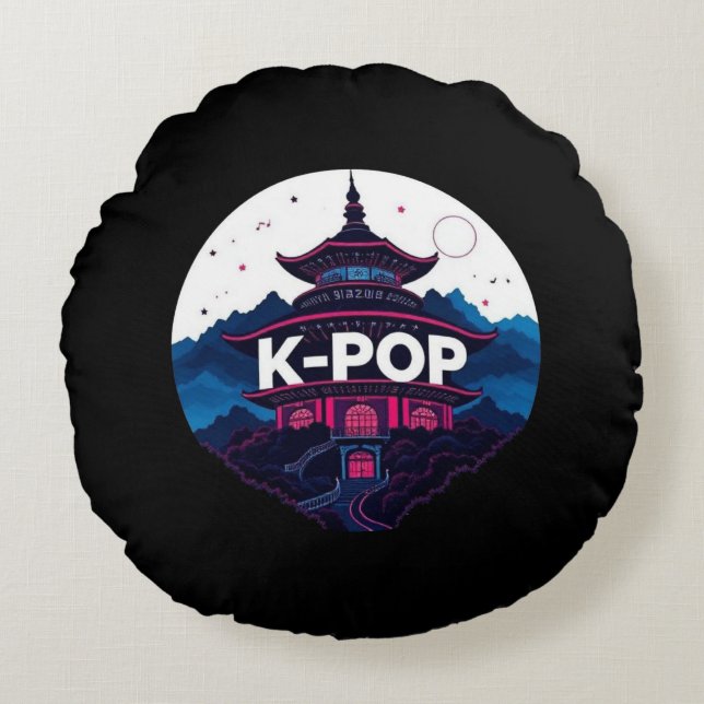 K-POP  ROUND PILLOW (Front)