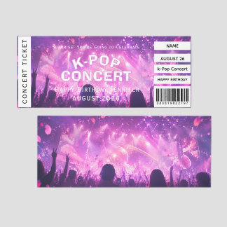 K-Pop Ticket, KPOP Birthday Concert Ticket