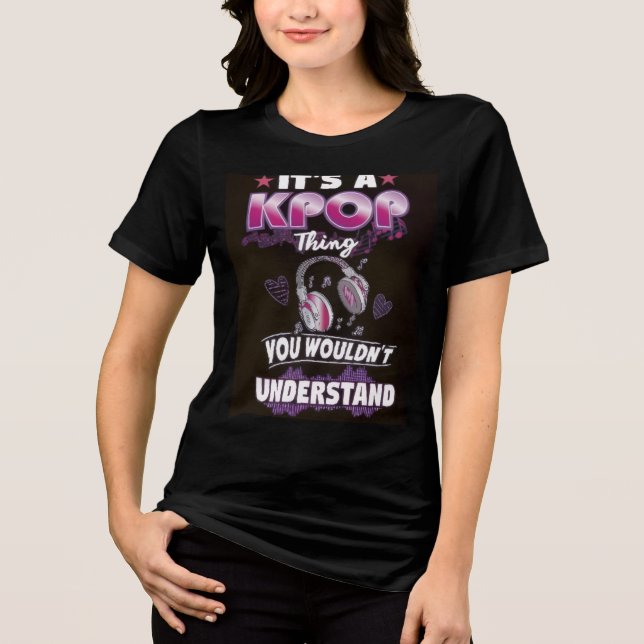 K-Pop Women's  Tri-Blend Shirt (Front)