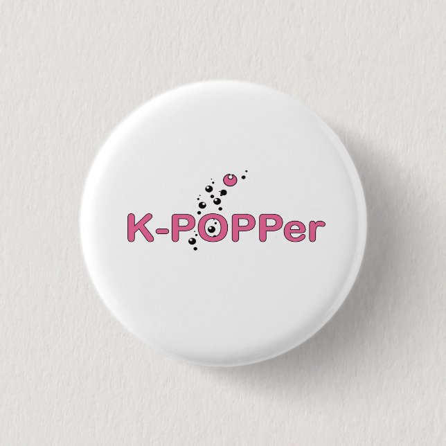 K-Popper Pink Button (Front)