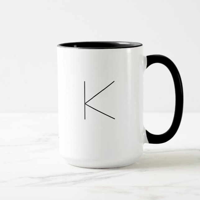 K THE MINIMALIST VIEW MUG (Right)