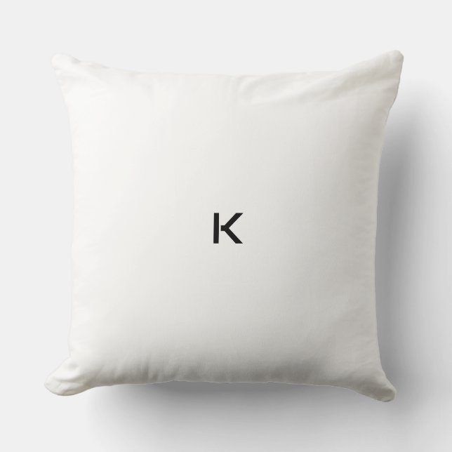 K THROW PILLOW (Front)