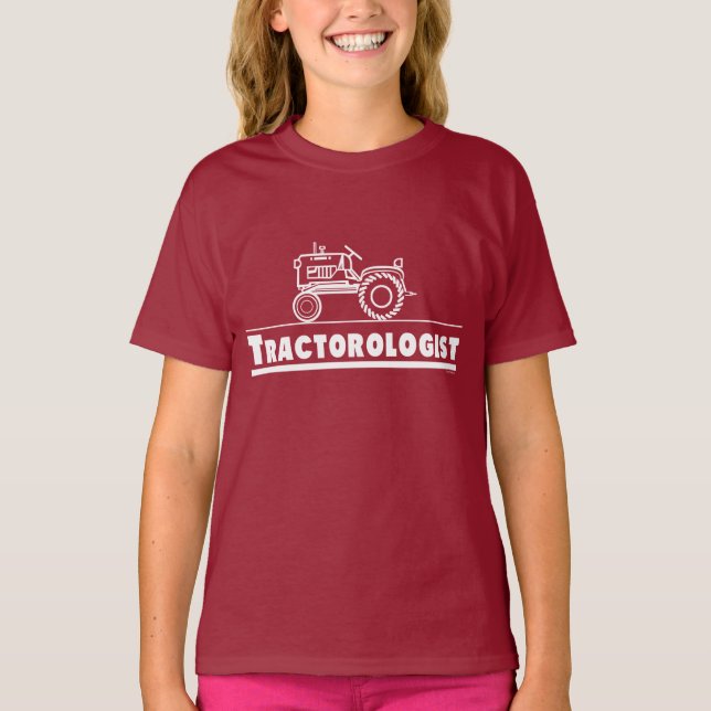 K Tractor Ologist RED T-Shirt (Front)