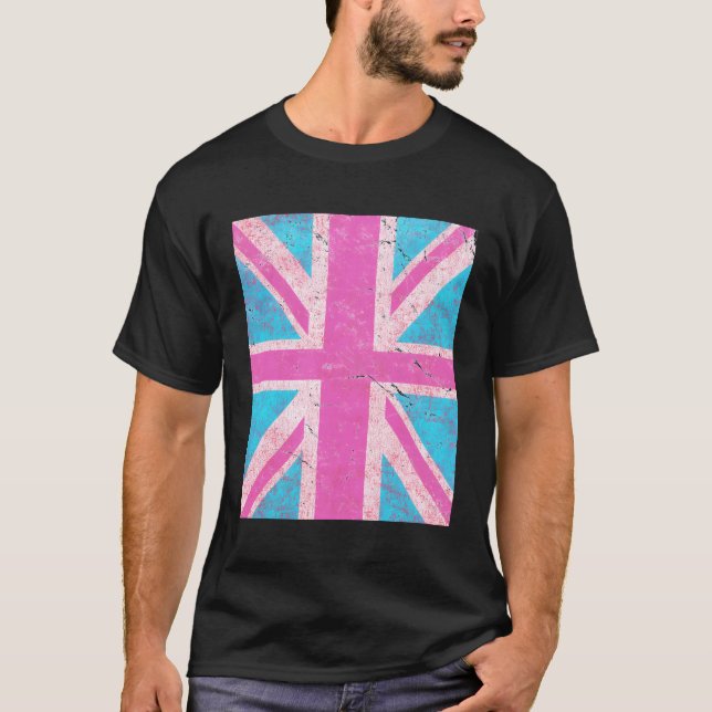 K Union Jack Uk Flag T-Shirt (Front)