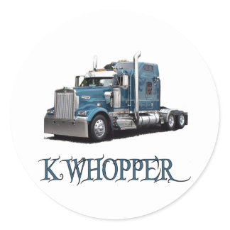 K Whopper Classic Round Sticker