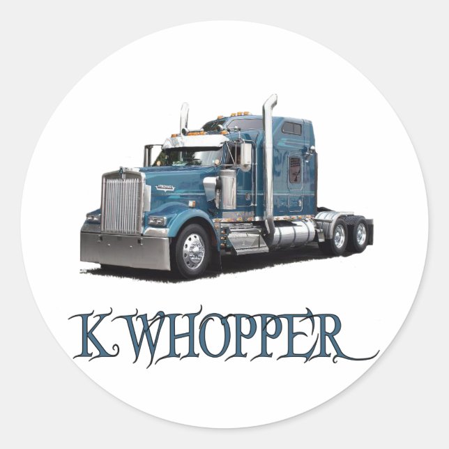 K Whopper Classic Round Sticker (Front)