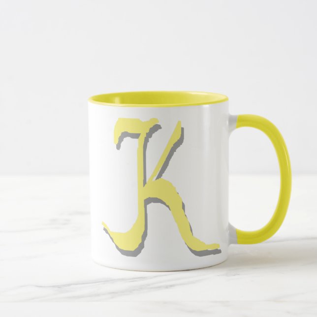 K (Yellow) Mug (Right)