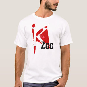 K Zoo Kalamazoo RED MARK DESIGN T-Shirt NICKNAME