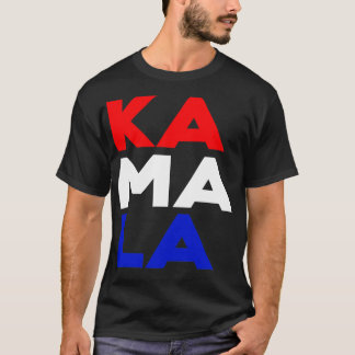 KA MA LA Kamala Red White Blue Vertical TShirt