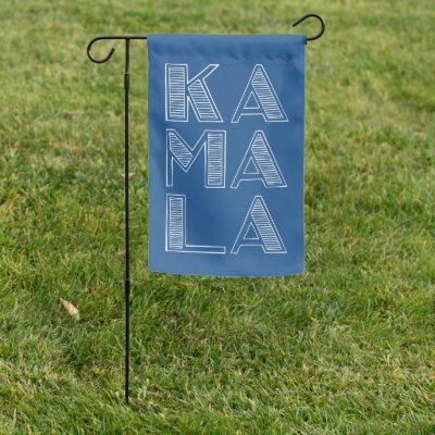 KA MA LA Stacked Text Harris for President 2024 Garden Flag
