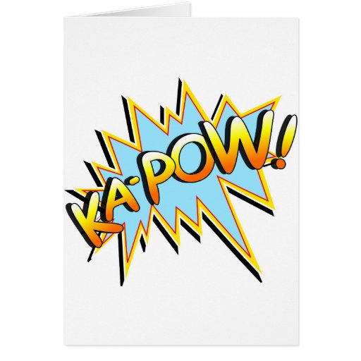 Ka-Pow Card | Zazzle