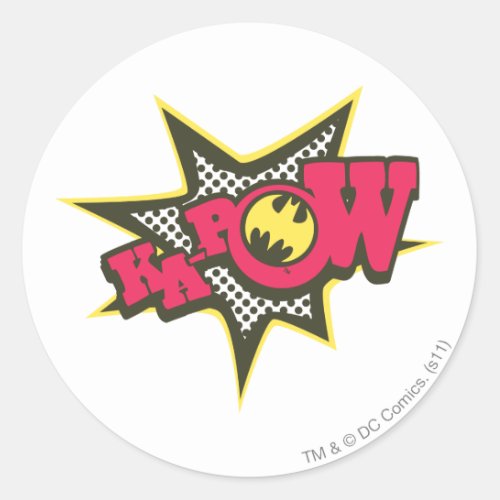 KA_POW CLASSIC ROUND STICKER