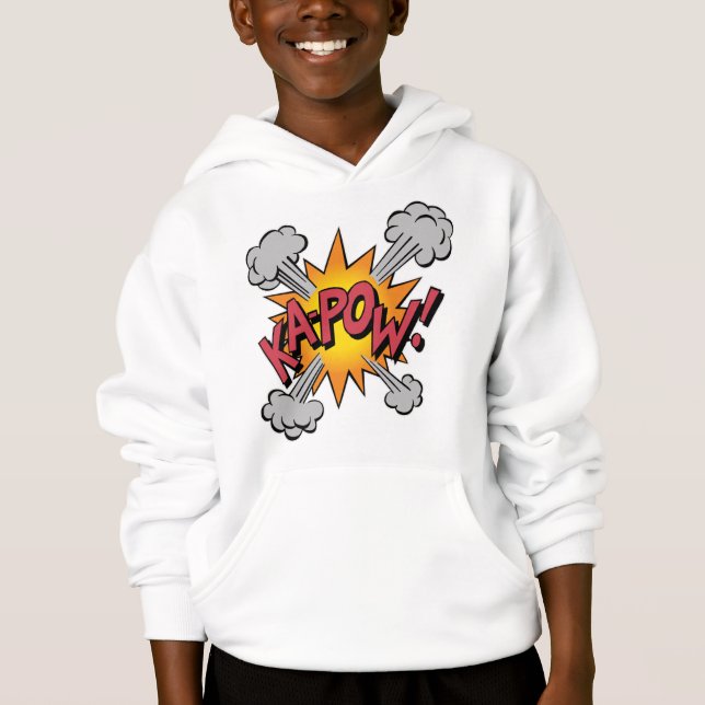 KA-POW! Comic Book Graphic Hoodie (Front)