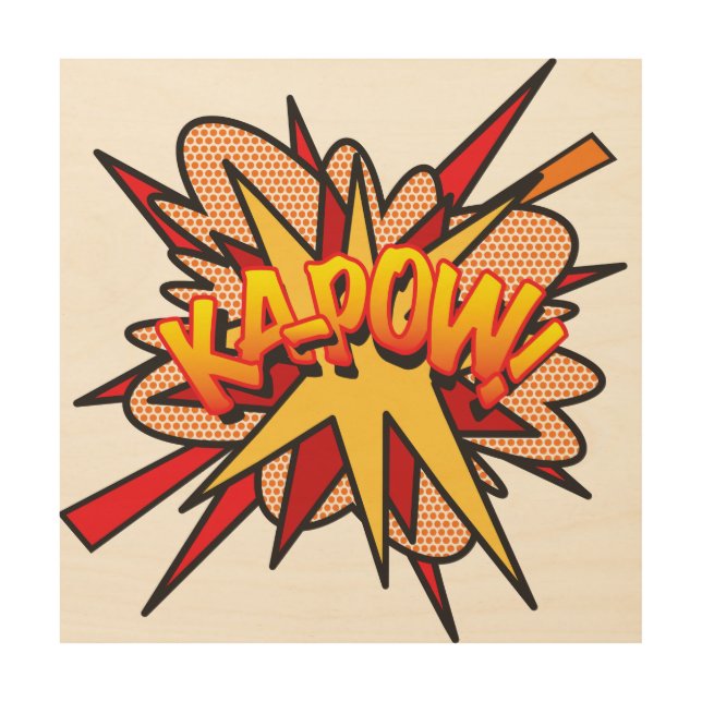 KA-POW Fun Retro Comic Book Pop Art (Front)