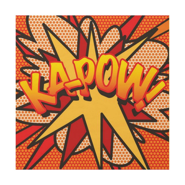 KA-POW Fun Retro Comic Book Pop Art (Front)