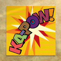 KA-POW Fun Retro Comic Book Pop Art