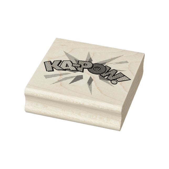 KA-POW Fun Retro Comic Book Pop Art Rubber Stamp (Stamp)