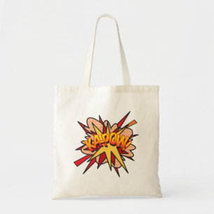 KA-POW Fun Retro Comic Book Pop Art Tote Bag